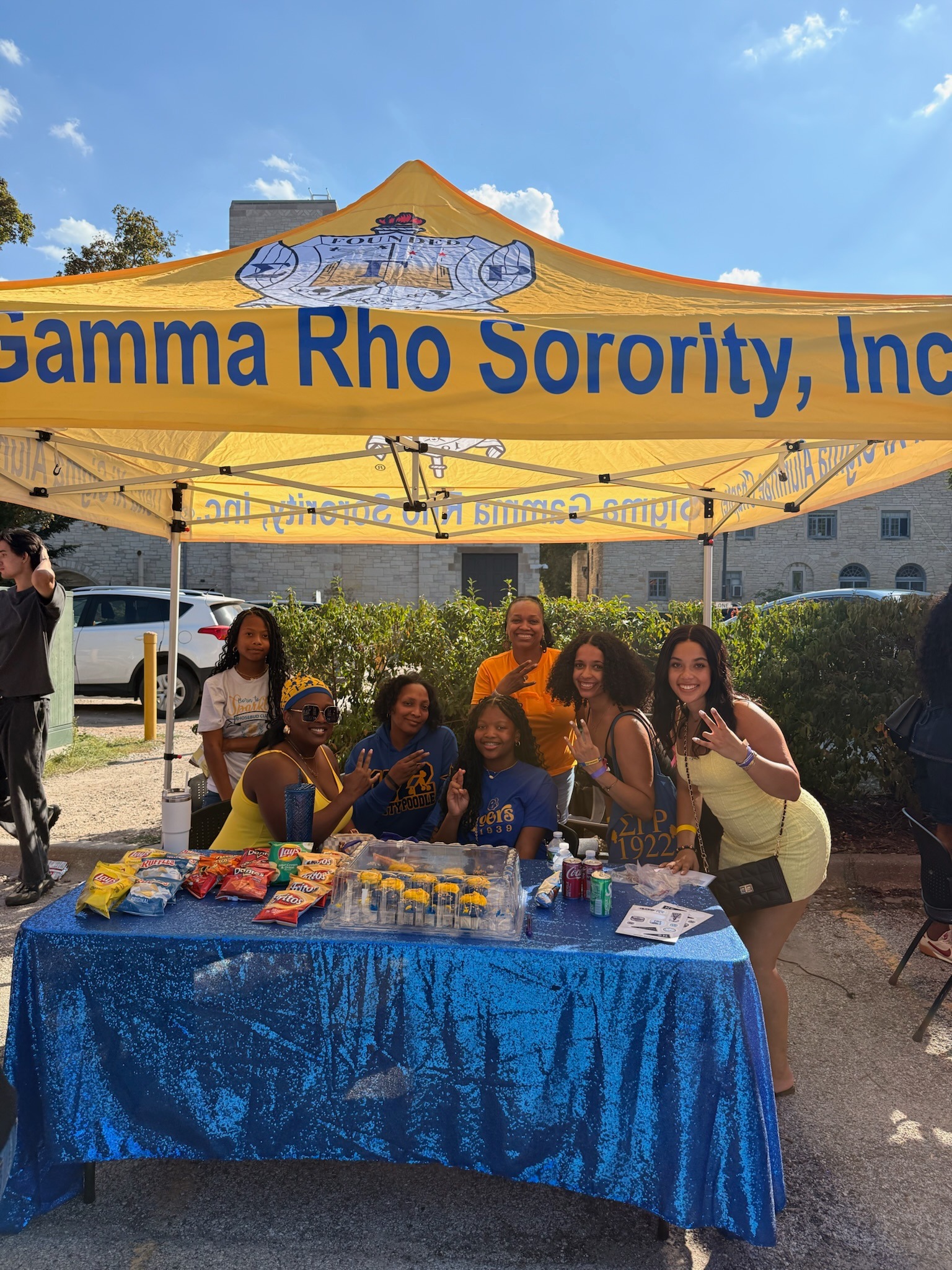 Eta Chapter members serving the community