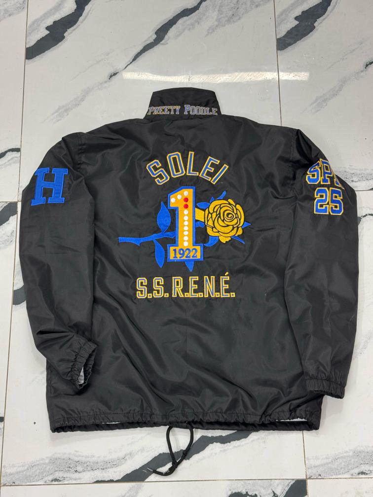 Official Sigma Gamma Rho line jacket documented for the private closet